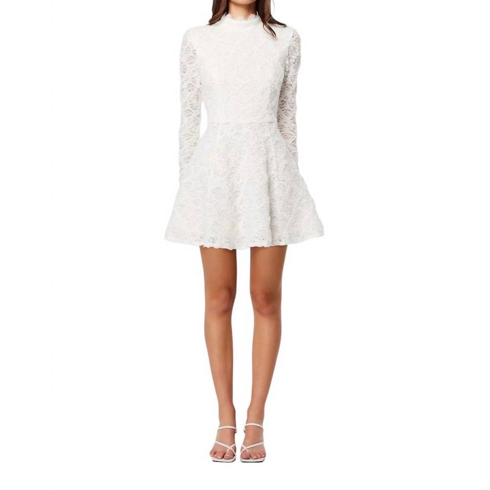 Elliatt White Lace Mini Dress